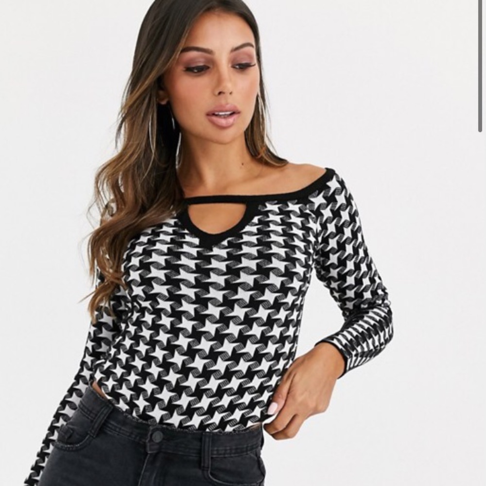 ASOS Design | Off shoulder body suit with cut out